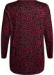 Bluse mit Leopardenmuster und langen &Auml;rmeln, Dunkles Bordeaux, Packshot image number 1