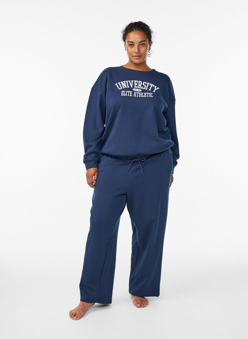 Pantalon de jogging avec poches, Bleu, Model image number 0
