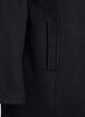 Manteau court &agrave; la coupe &eacute;vas&eacute;e, Noir, Packshot image number 3