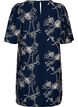 Robe trap&egrave;ze courte &agrave; motif brod&eacute;, Bleu, Packshot image number 1