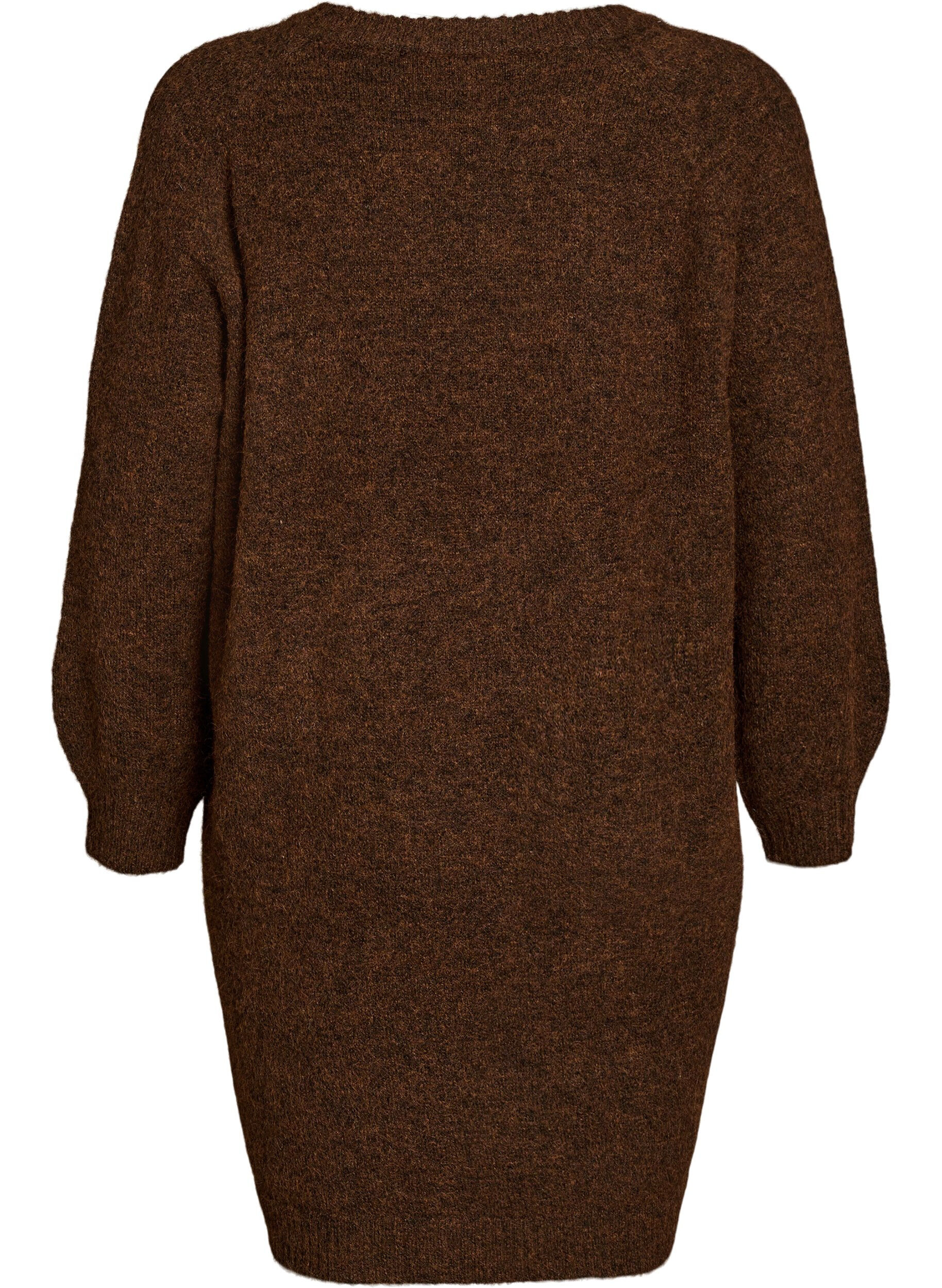 ZizziRobe pull avec grande fleur appliqu&eacute;e, Marron, Packshot image number 1