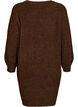 Robe pull avec grande fleur appliqu&eacute;e, Marron, Packshot image number 1