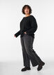 Jeans in weiter Passform mit vertikalen Denimdetails, Grau, Model image number 2