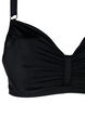 Soutien-gorge à armatures de bikini avec drapé, Noir, Packshot image number 2