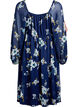 Robe de soir&eacute;e en mousseline &agrave; manches longues, Bleu, Packshot image number 1