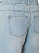 Denimskort mit Wickeloptik und hoher Taille, Blau, Packshot image number 3