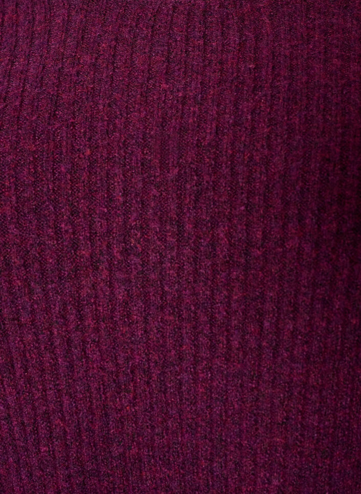 Pull c&ocirc;tel&eacute; avec manches ballon, Violet, Packshot image number 2