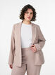 Klassischer Blazer mit Ein-Knopf-Verschluss und Taschen, Beige, Model image number 0
