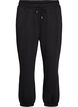 Pantalon de jogging taille haute avec cordon de serrage, Noir, Packshot image number 0