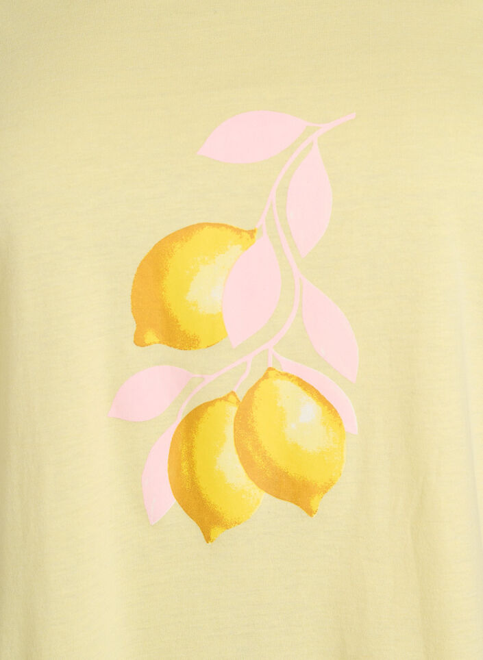 T-shirt imprim&eacute;, Jaune, Packshot image number 2
