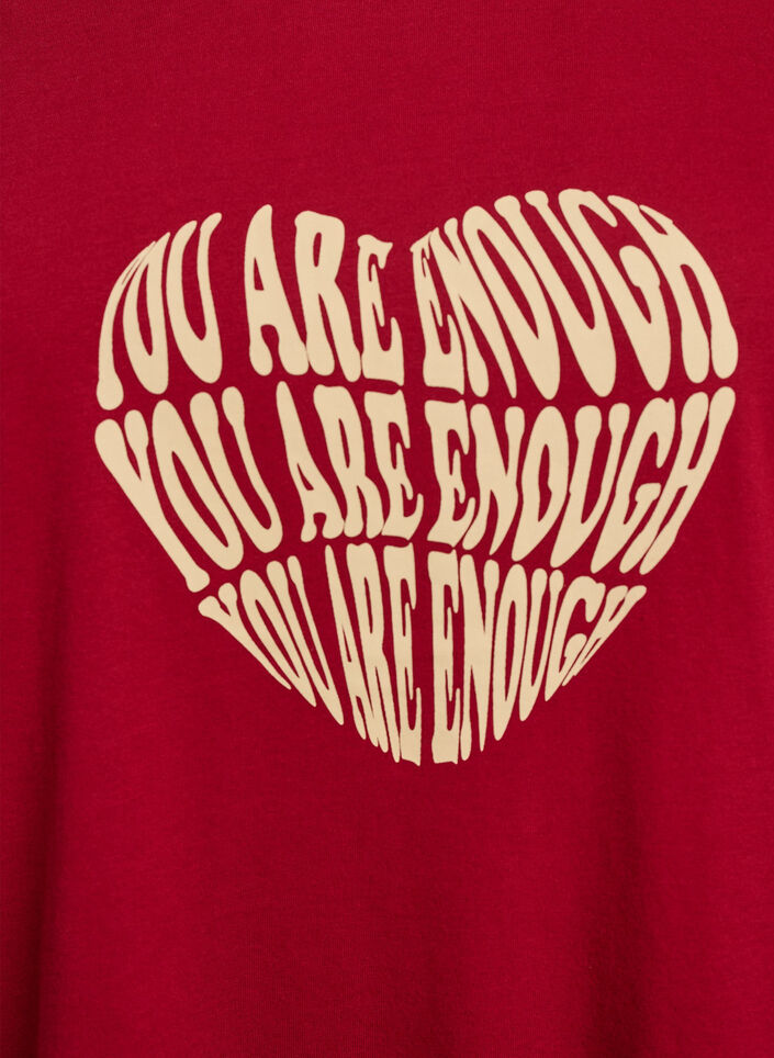 T-shirt imprim&eacute;, Rouge, Packshot image number 2