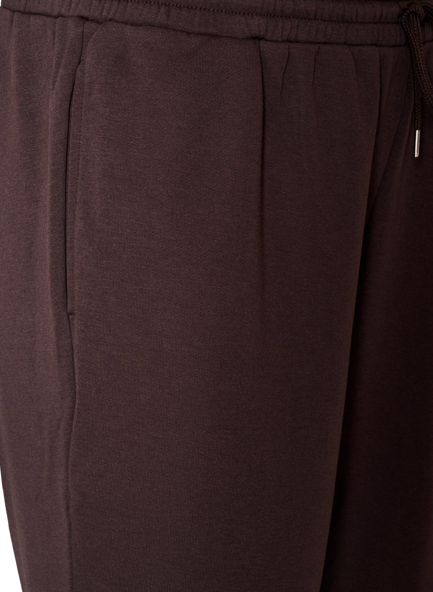 ZizziPantalon de jogging taille haute avec cordon de serrage, Marron, Packshot image number 2
