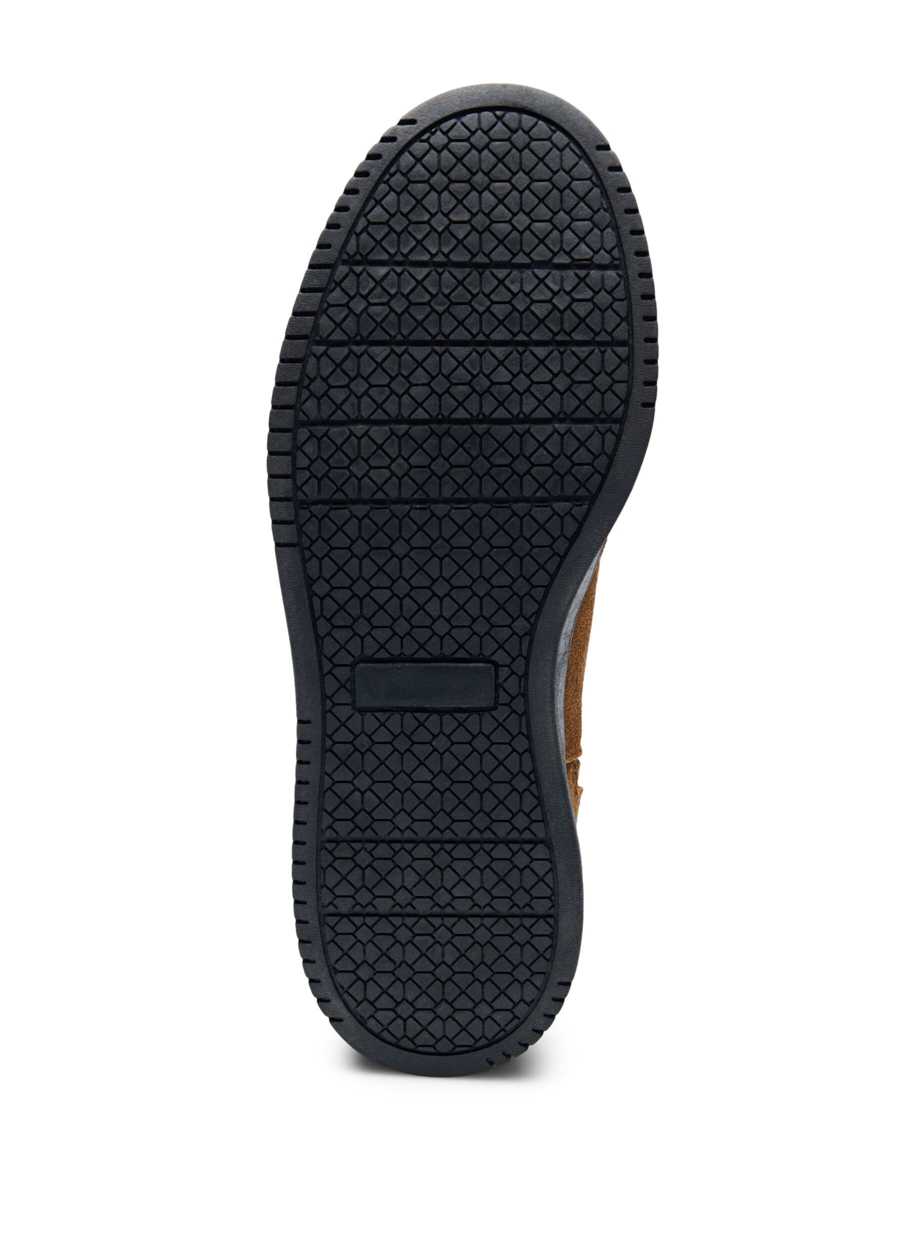 Zizzi Kurzer, weit geschnittener Stiefel aus Wildleder, Tobacco Brown, Packshot image number 5