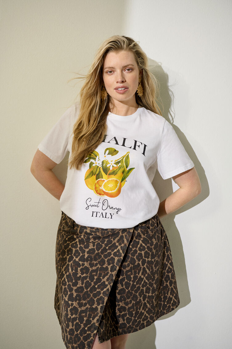 Jupe en denim Leo, , Model