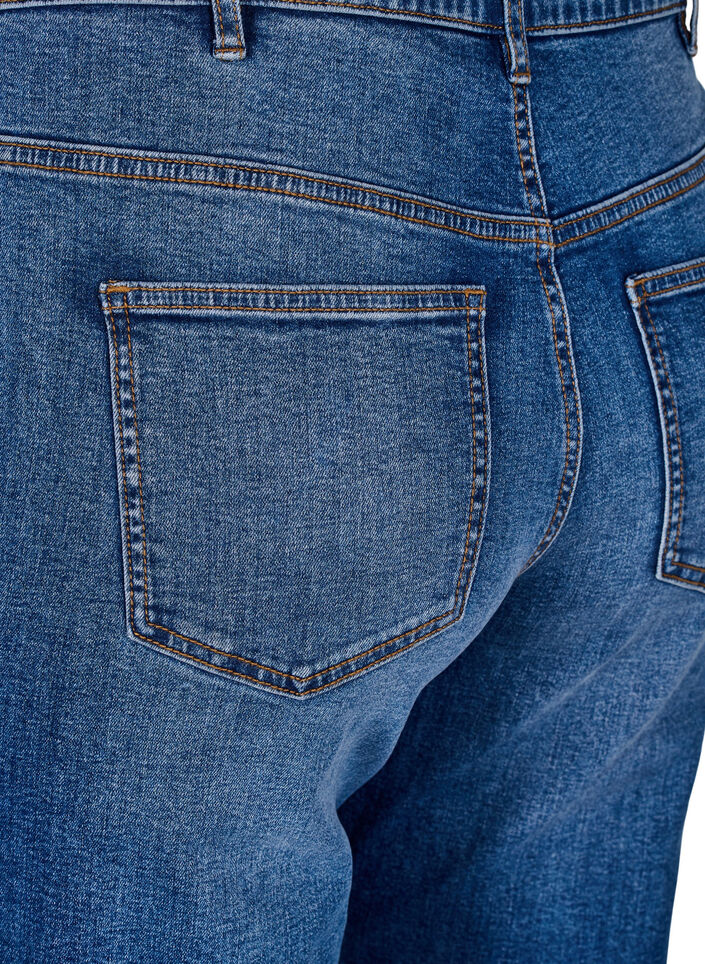 Gemma Jeans mit hoher Taille in Regular Fit, Blau, Packshot image number 3