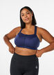 Brassi&egrave;re de sport avec fermeture sur le devant et maintien &eacute;lev&eacute;, Bleu, Model image number 0