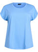 Kurz&auml;rmeliges T-Shirt aus einer Baumwollmischung, Blau, Packshot image number 0