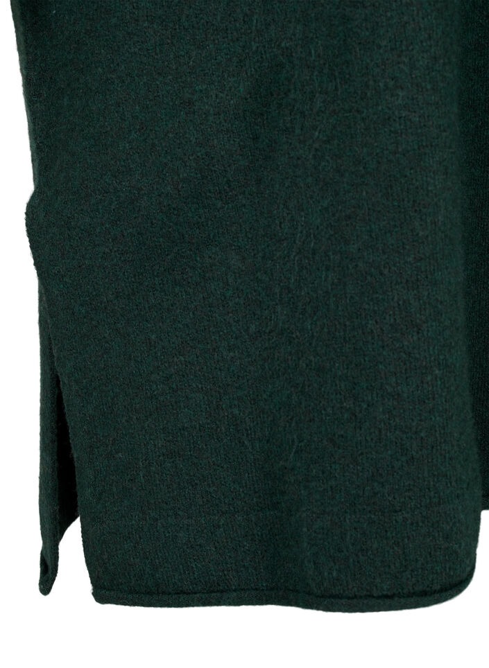 Robe en maille à col rond et fendue, Scarab Mel., Packshot image number 4