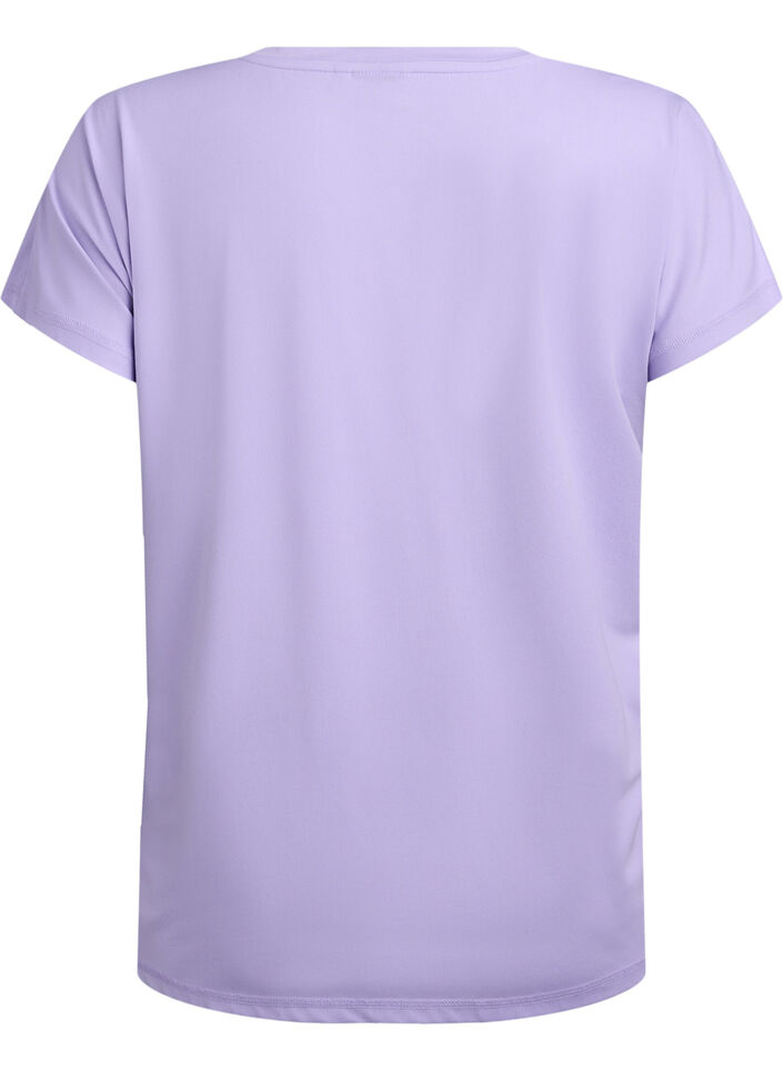 T-shirt de sport uni, Violet, Packshot image number 1
