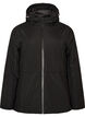 Veste d'hiver avec capuche et taille ajustable, Noir, Packshot image number 0