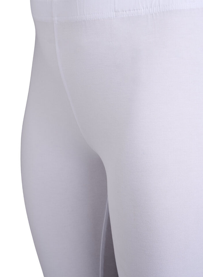Basic Leggings aus Viskose, Wei&szlig;, Packshot image number 2
