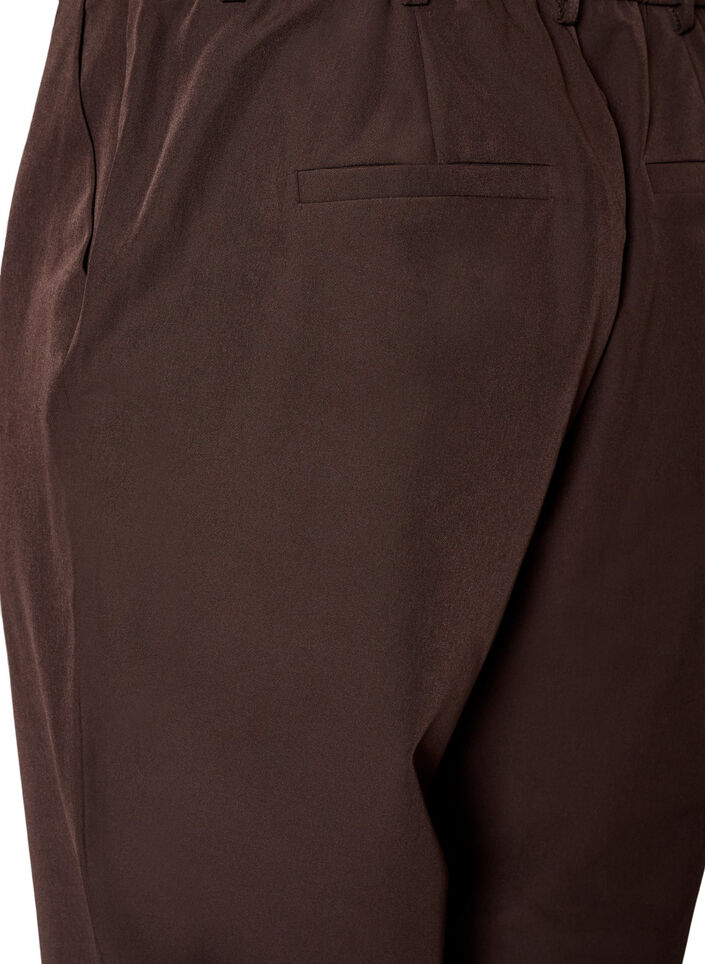 Hose mit Taschen und geradem Bein, Braun, Packshot image number 3