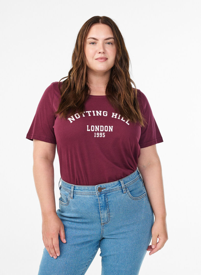 FLASH - T-Shirt mit Print., Rot, Model image number 0