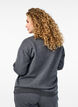 Sweat-shirt &agrave; col montant et manches longues, Gris anthracite, Model image number 2