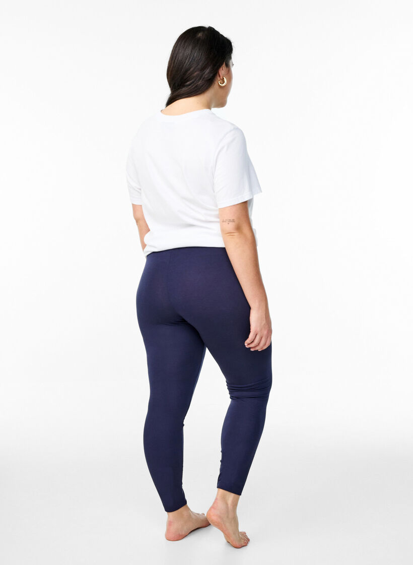 Basic-Leggings mit extra L&auml;nge, Blau, Model image number 2