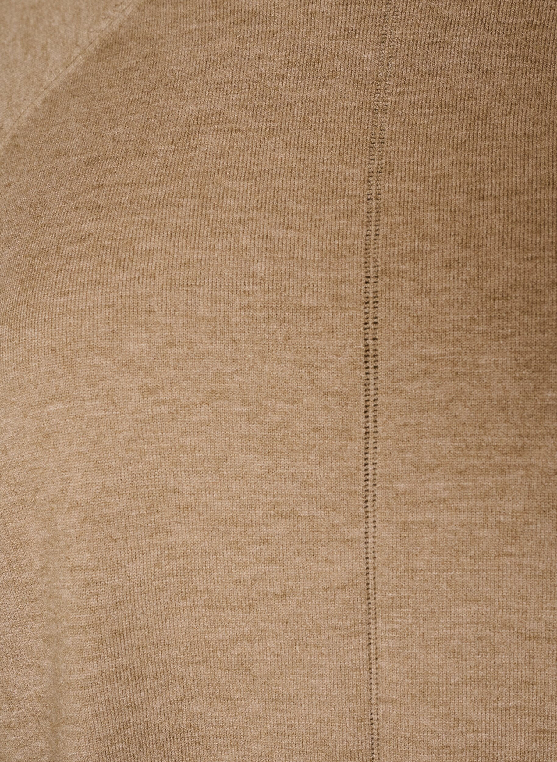 ZizziStrickbluse mit Rundhalsausschnitt und Strickmuster, Beige, Packshot image number 2