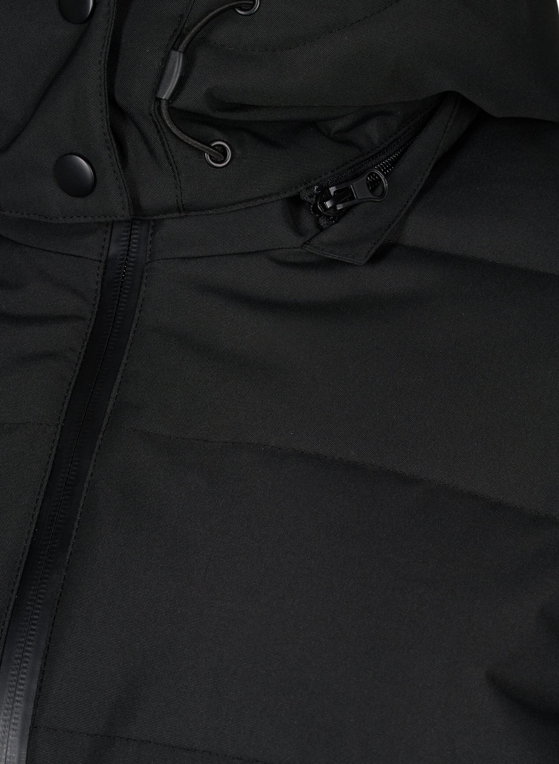 Zizzi Ski-Jacke mit Kapuze und G&uuml;rtel, Black, Packshot image number 4