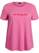 T-Shirt mit Print, Pink, Packshot image number 0