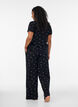 Bas de pyjama c&ocirc;tel&eacute; &agrave; imprim&eacute; floral, Noir, Model image number 2