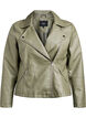 Bikerjacke aus Kunstleder, Gr&uuml;n, Packshot image number 0