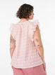 &Auml;rmellose Bluse mit Struktur und R&uuml;schen, Rot, Model image number 2