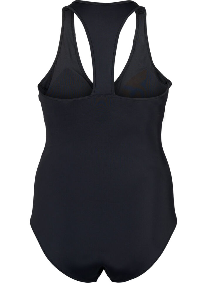 Maillot de sport avec dos nageur, Black, Packshot image number 1