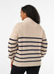 Pull en tricot avec col haut et fermeture &eacute;clair, Vanille, Model image number 2
