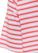 T-shirt long oversize ray&eacute; en coton bio, Violet, Packshot image number 4