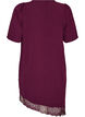 Tunique avec bordure en dentelle asym&eacute;trique, Violet, Packshot image number 1