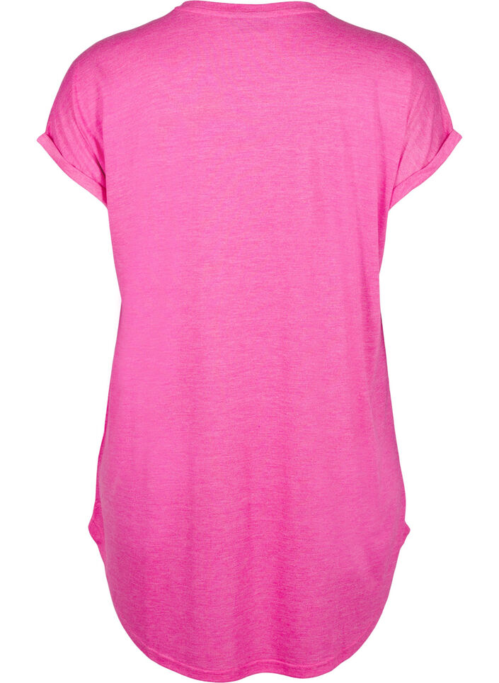 Chemise de nuit &agrave; manches courtes avec imprim&eacute; texte, 9990, Packshot image number 1