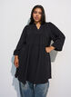 Robe coupe &eacute;vas&eacute;e avec une taille empire, Noir, Model image number 0