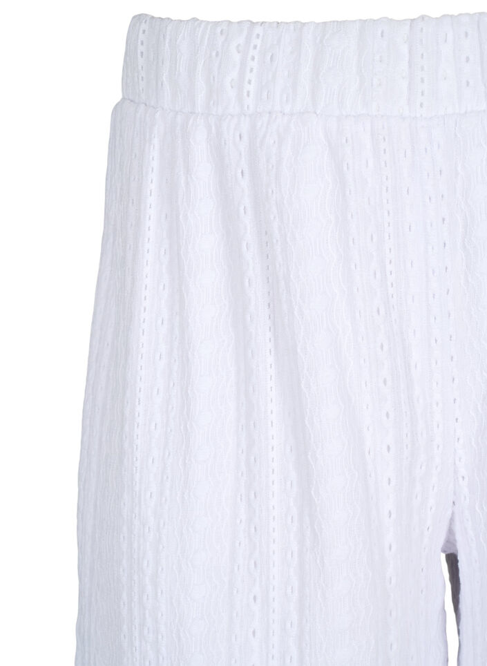 Short avec motif texturé, Bright White, Packshot image number 2