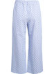 Lockere Pyjamahose aus Seersucker mit hoher Taille, Blau, Packshot image number 1