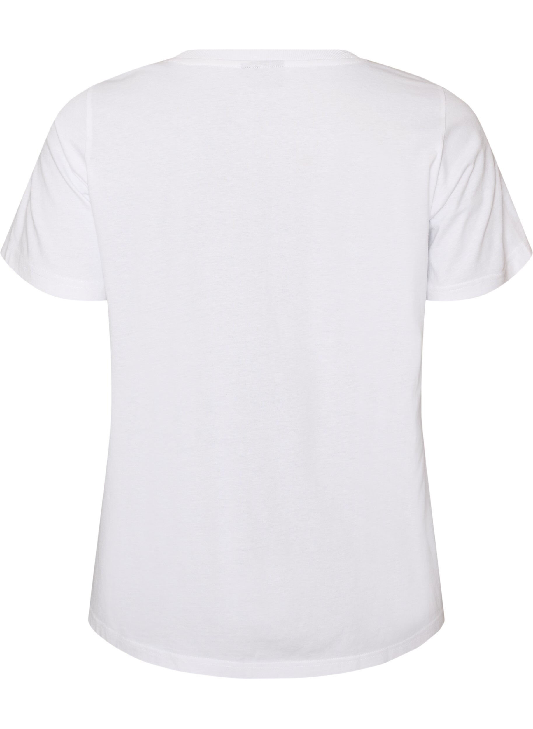 ZizziT-shirt en coton avec imprim&eacute;, Blanc, Packshot image number 1
