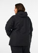 Skijacke mit Kapuze und Rei&szlig;verschlusstaschen, Schwarz, Model image number 2