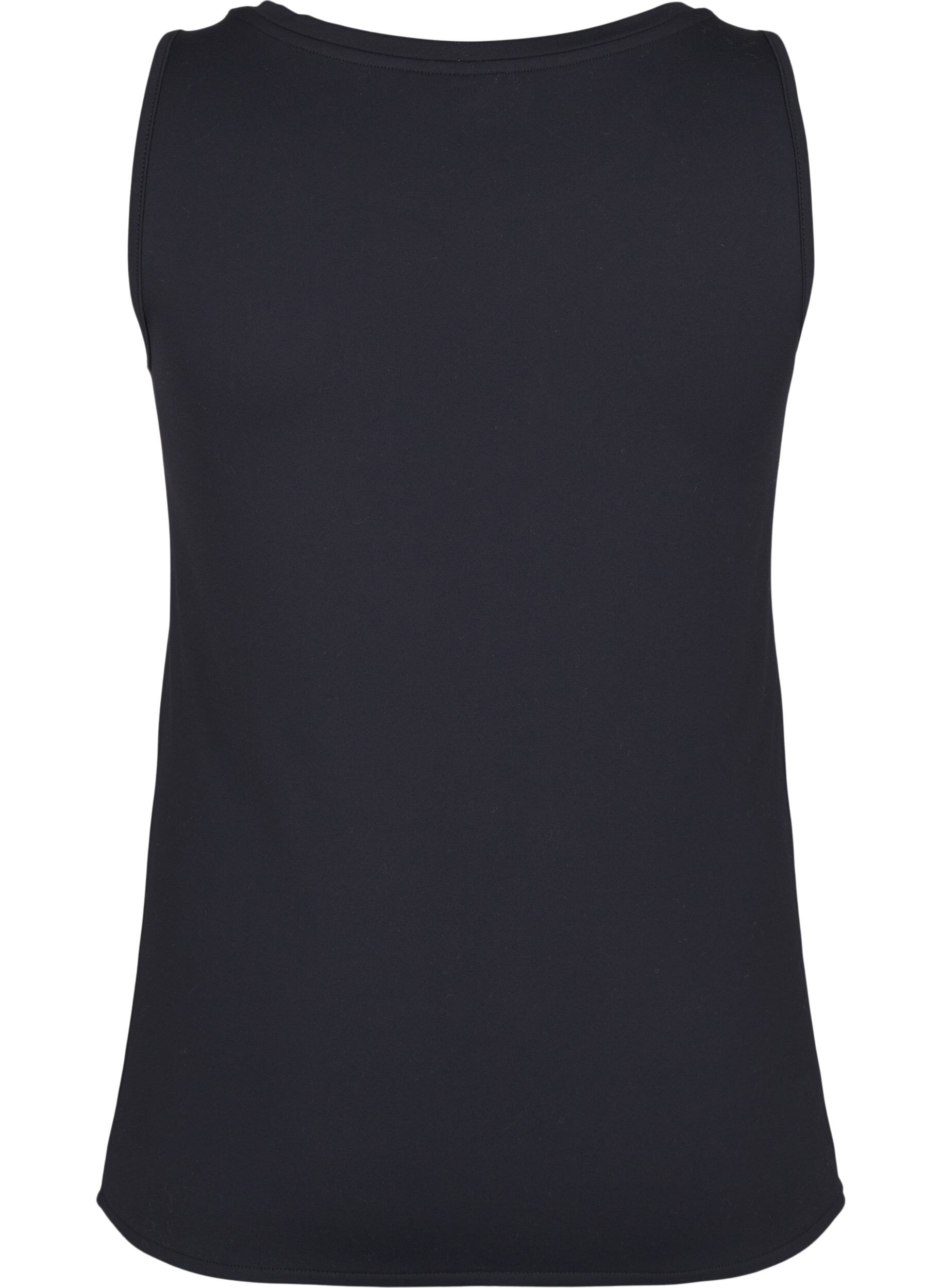 Zizzi Enganliegendes Trainingstop mit Silikonrand innen, Black, Packshot image number 1