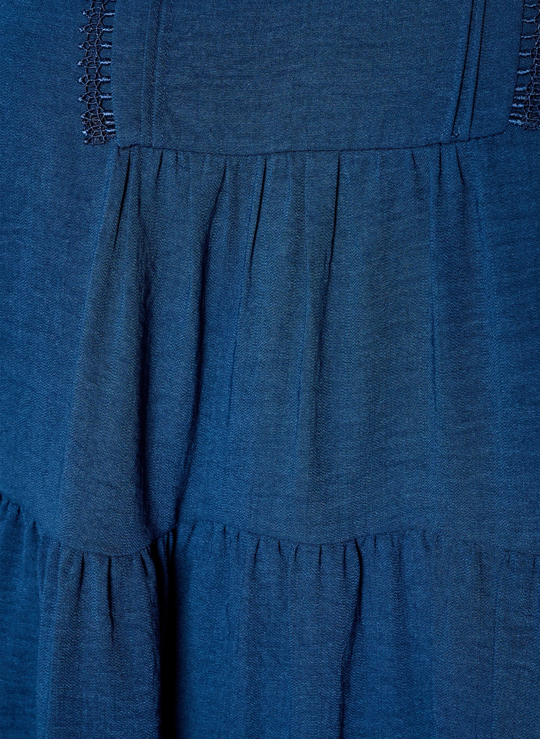 ZizziRobe coupe &eacute;vas&eacute;e avec une taille empire, Bleu, Packshot image number 2