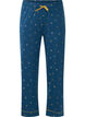Bas de pyjama en coton imprimé, Blue Opal AOP, Packshot image number 0