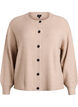 Cardigan en tricot c&ocirc;tel&eacute; avec boutons, Beige, Packshot image number 0