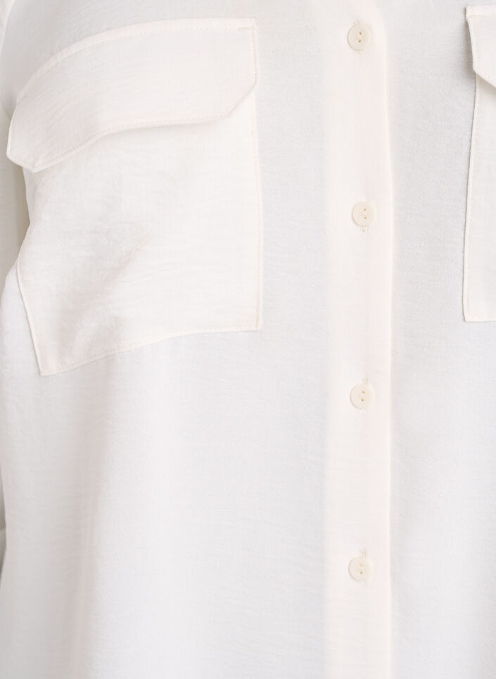 FLASH - Chemise avec poches poitrine et manches 3/4, Vanille, Packshot image number 2